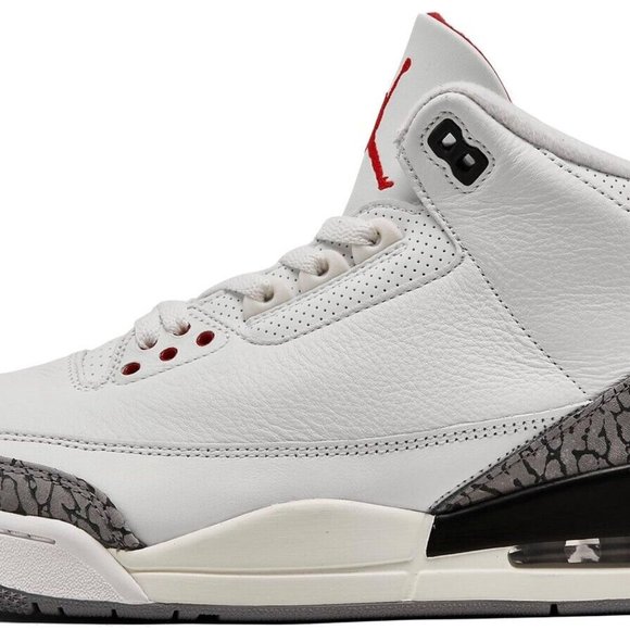 jordan retro 3 white red black se